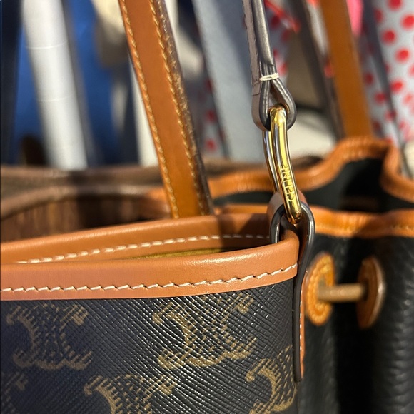 Celine Tan and Black Monogram Men's Bag - Picture 3 of 10